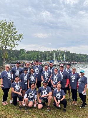 In 2024, Team Oar-O We There Yet? Paddled to Fight Cancer!